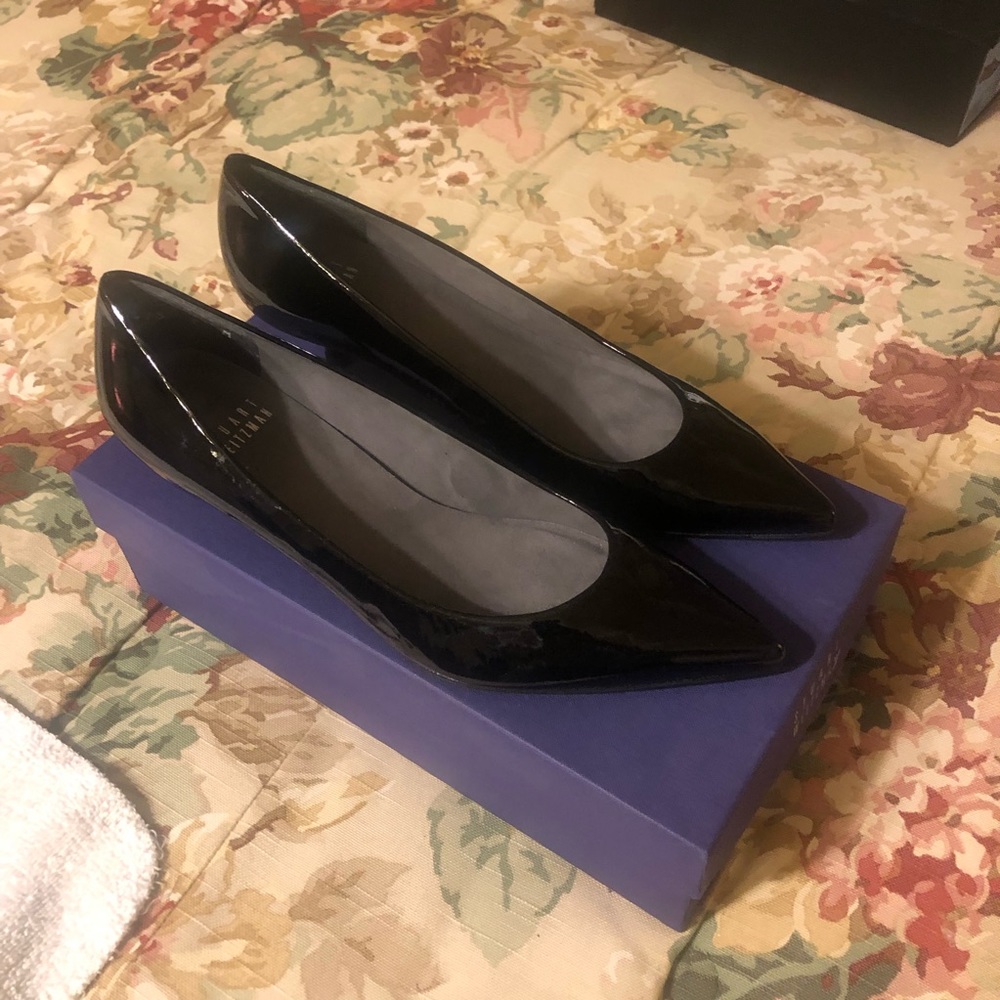 Stuart Wiezman patent leather flats. Never worn.